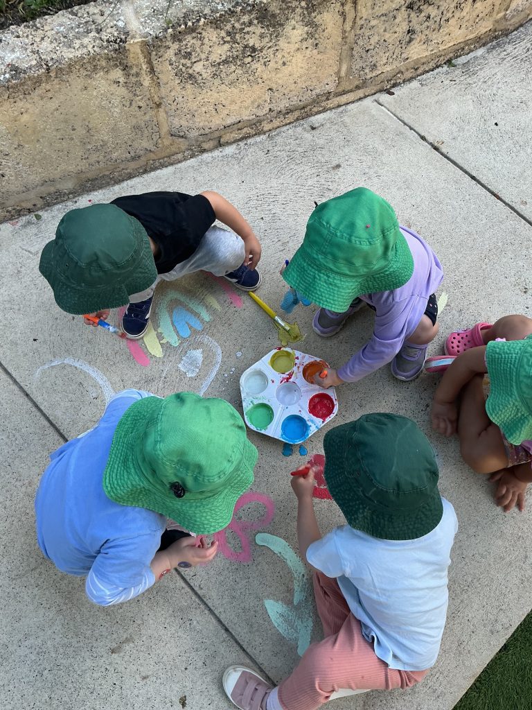 Centre Philosophy Page Our Children Chalk Drawing